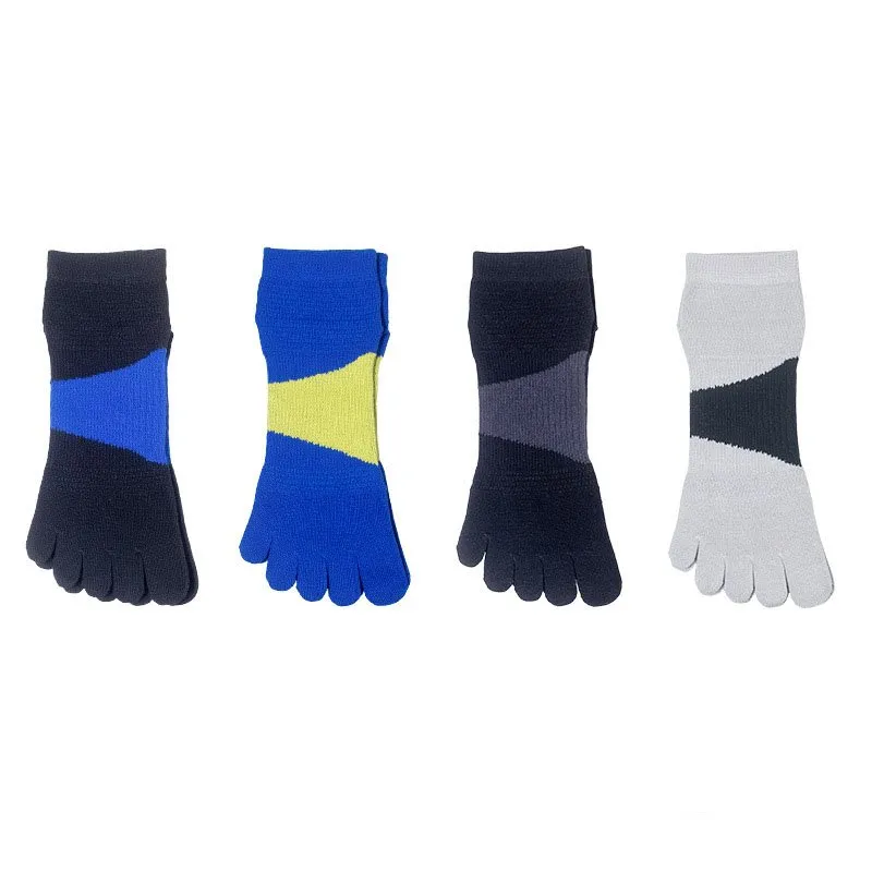Multicolor Athletic Fünf Finger Zehen Socken zum Laufen